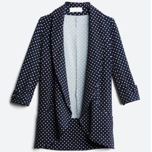 Frenchmauve Tunic Blazer - Navy Polka Dot - NWT